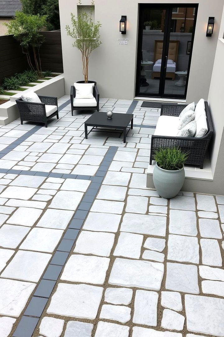 Sleek Contemporary Forms - 22 cobblestone patio ideas