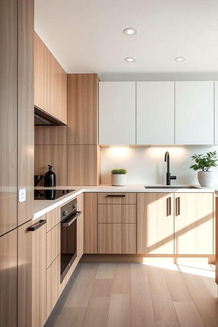 Sleek Contemporary Look - 22 Kitchens With Light Wood Cabinets