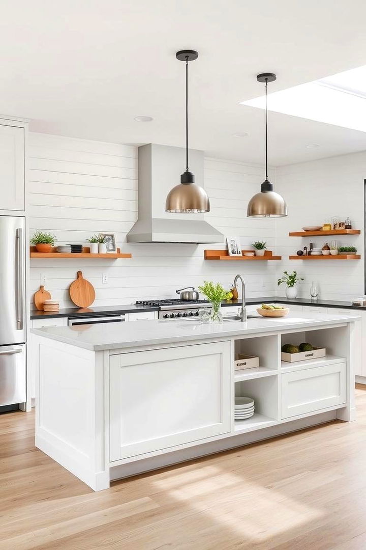 Sleek Contemporary Shiplap Innovation - 22 Shiplap Kitchen Island Ideas