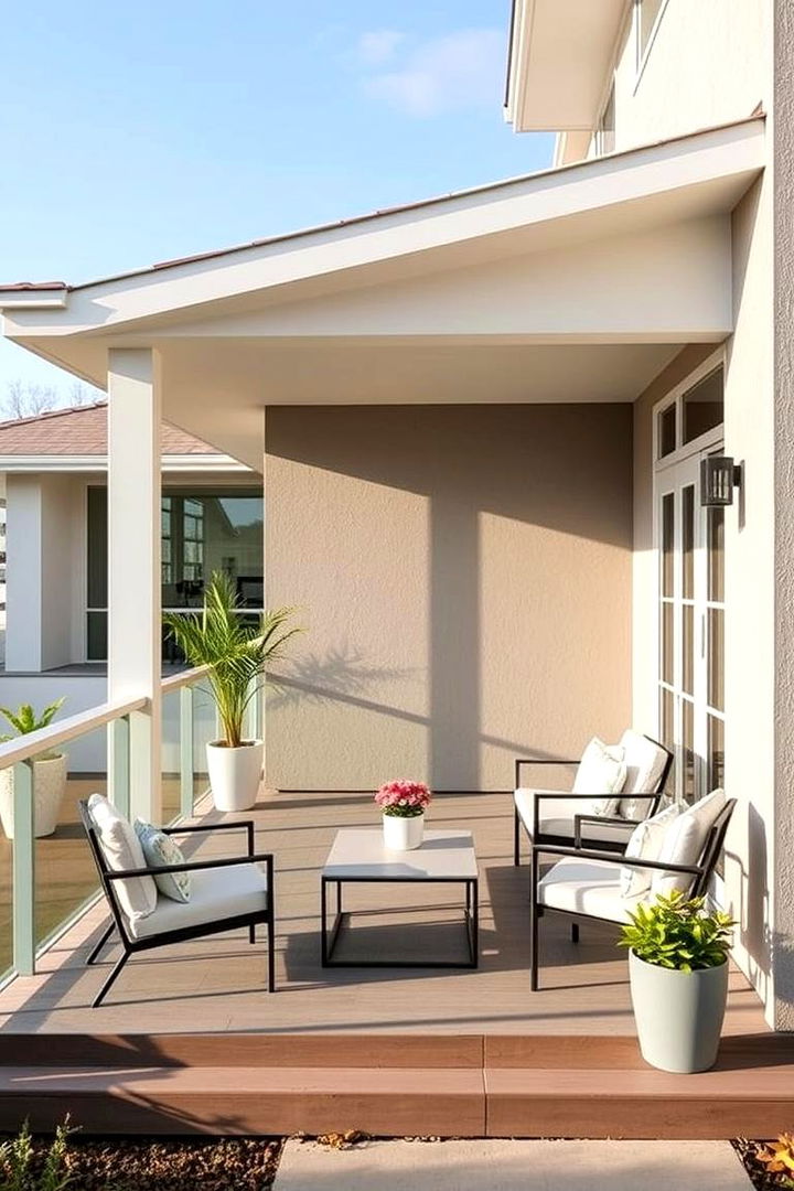 Sleek Contemporary Spaces - 22 Raised Ranch Front Porch Ideas