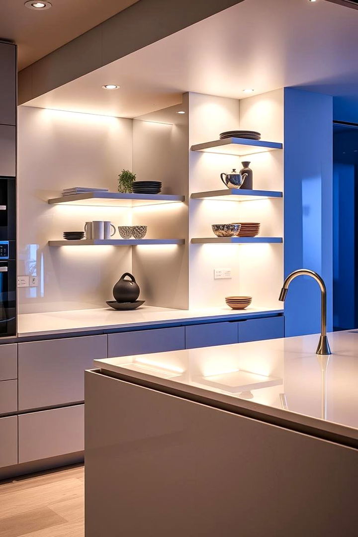 Sleek Contemporary Style - 22 Open Shelving Kitchen Ideas