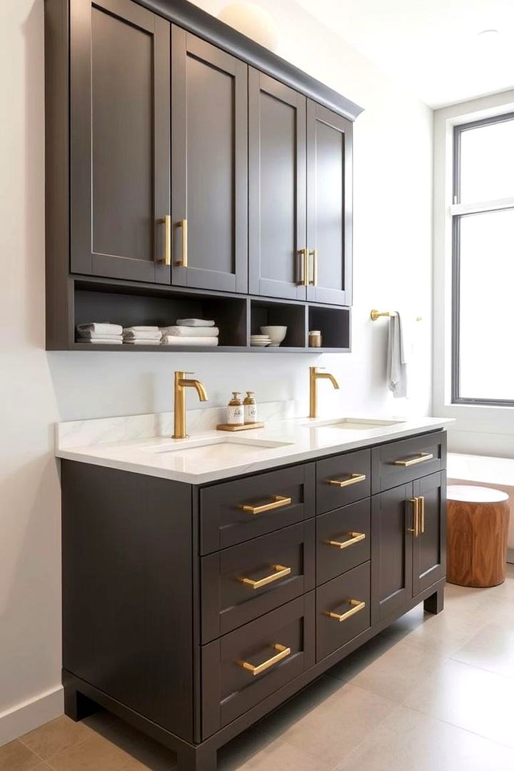 Sleek Contemporary Vanity - 22 Family Bathroom Ideas