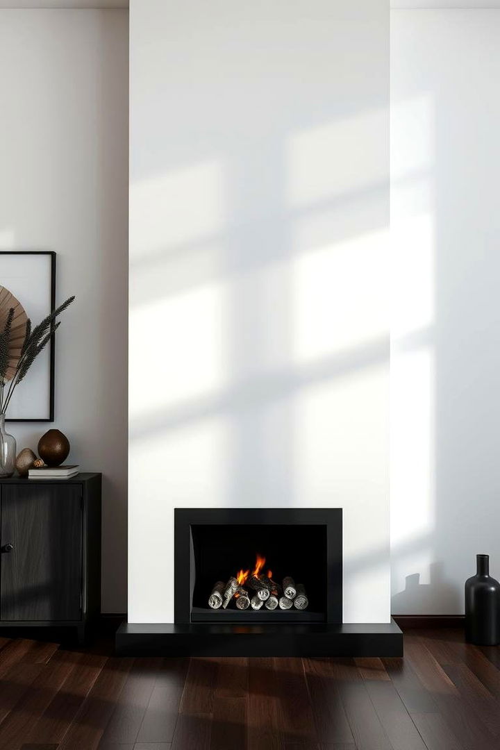 Sleek Edge Black Fireplace Designs - 22 Black Fireplace Ideas