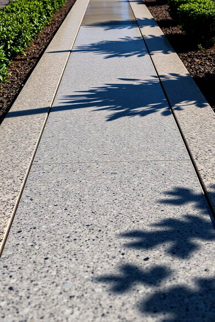 Sleek Edge Detailing Pathway - 22 Granite Walkway Ideas