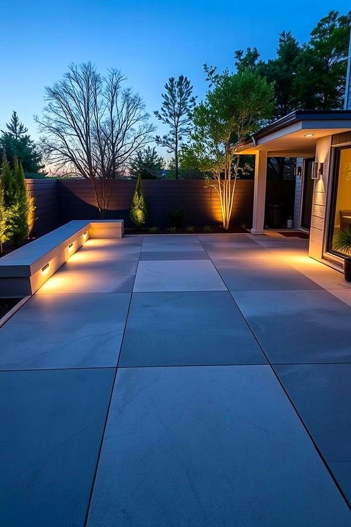 Sleek Edges and Crisp Lines - 22 Raised Concrete Patio Ideas