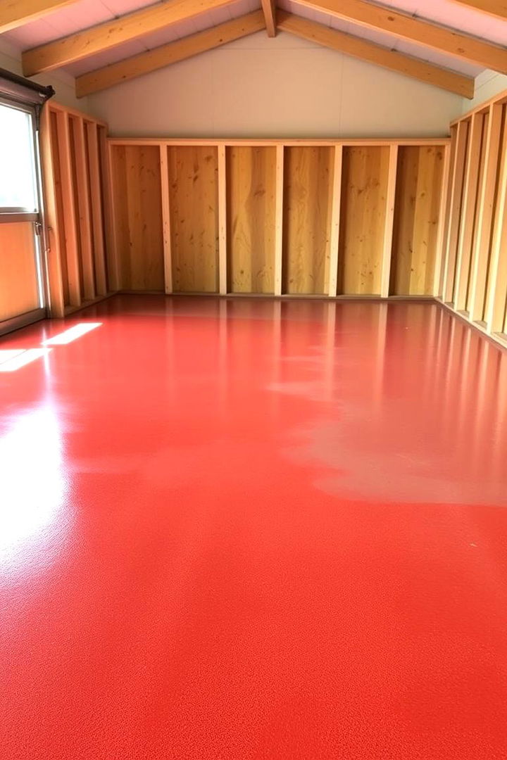 Sleek Epoxy Coated Concrete Floor - 22 Shed Floor Ideas