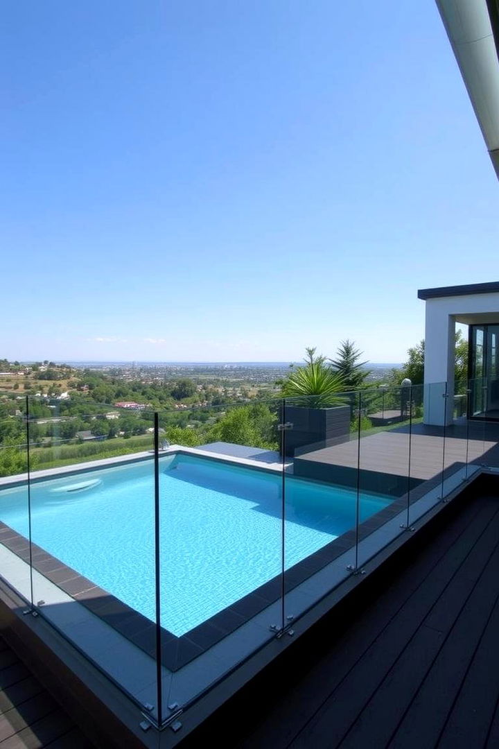 Sleek Frameless Concepts - 22 Pool Deck Railing Ideas