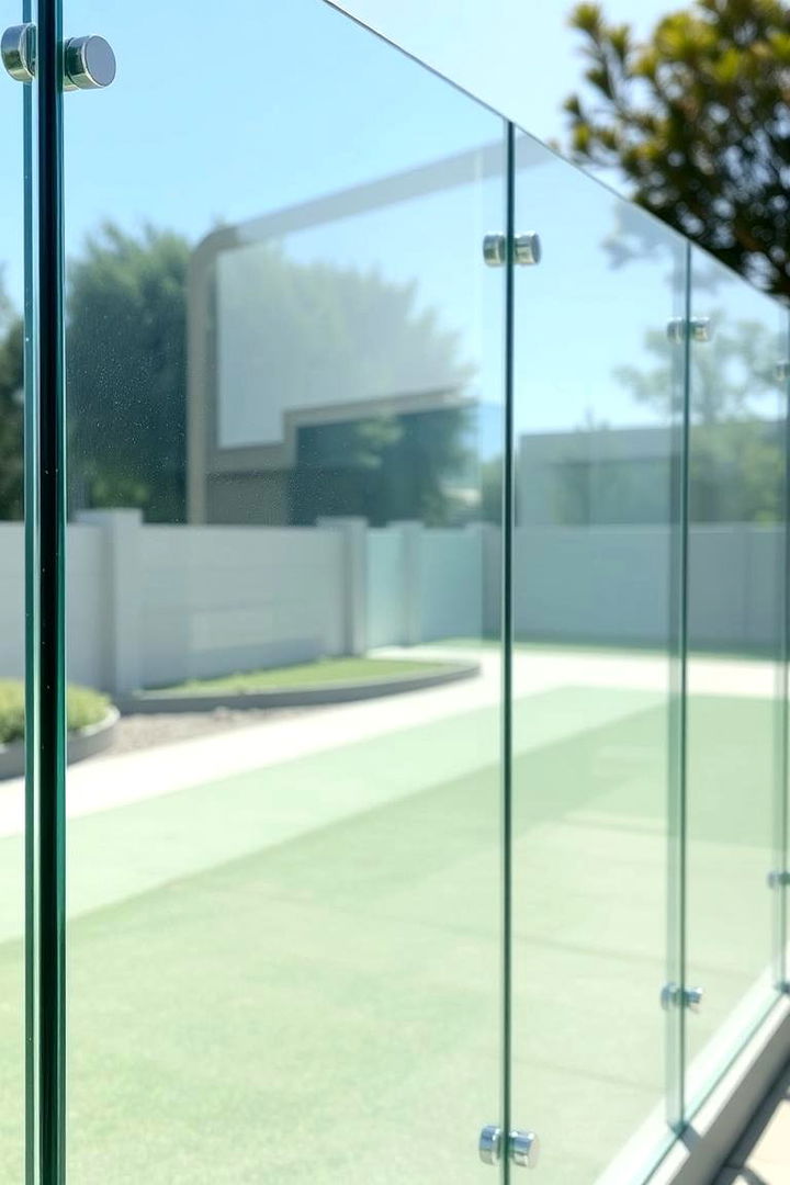 Sleek Glass Fencing - 22 Decorative Fence Ideas