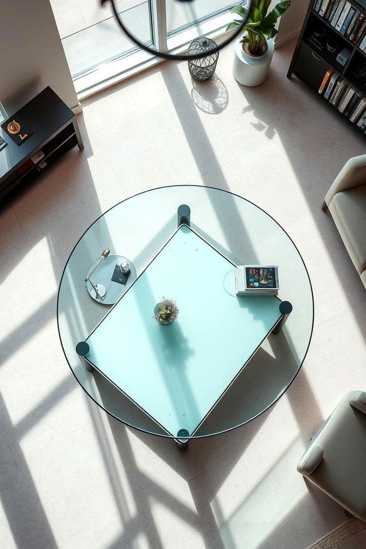 Sleek Glass Tables - 22 Glam Interior Design Ideas