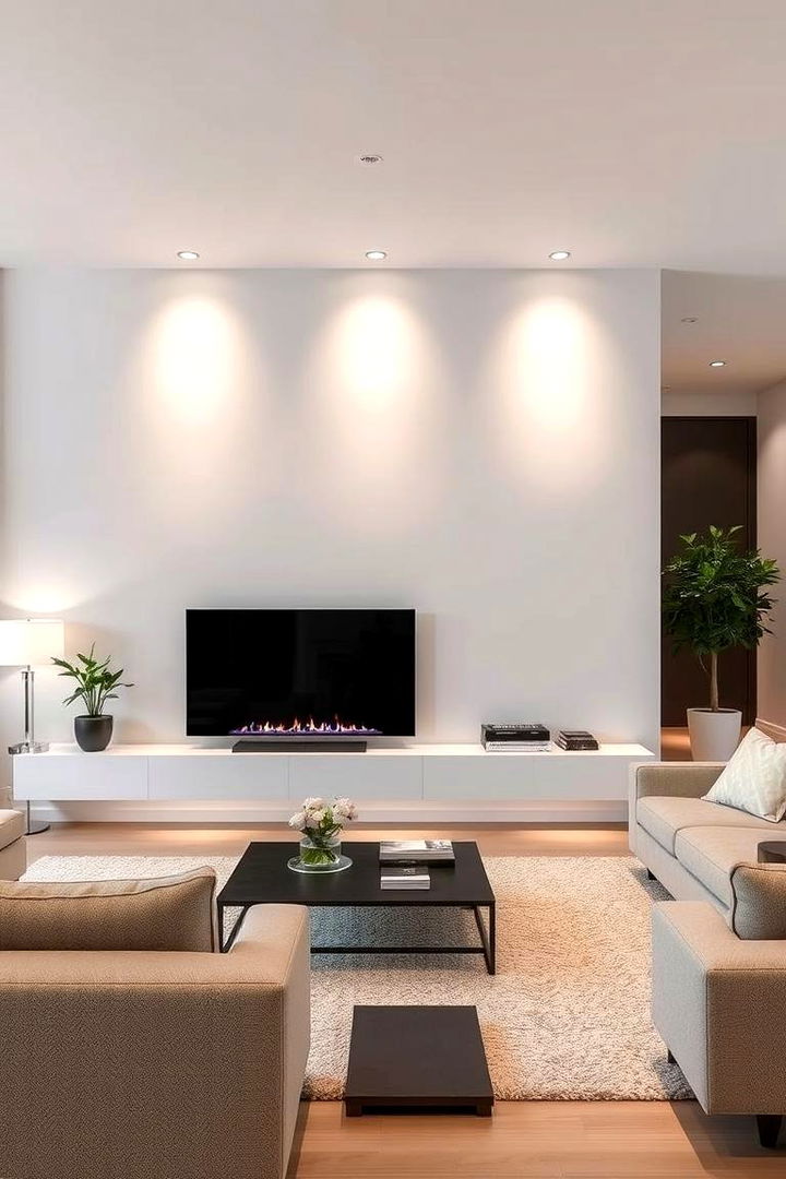 Sleek Linear Fireplaces - 22 Small Living Room Fireplace Ideas