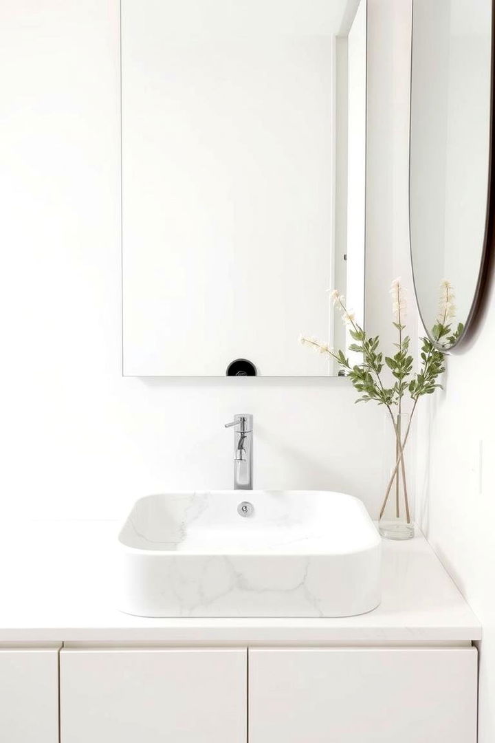 Sleek Marble Sink Basins - 22 Marble Bathroom Ideas