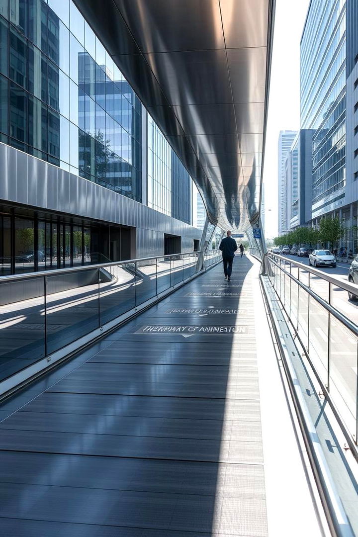 Sleek Metal Clad Overwalk - 22 Elevated Walkway Ideas