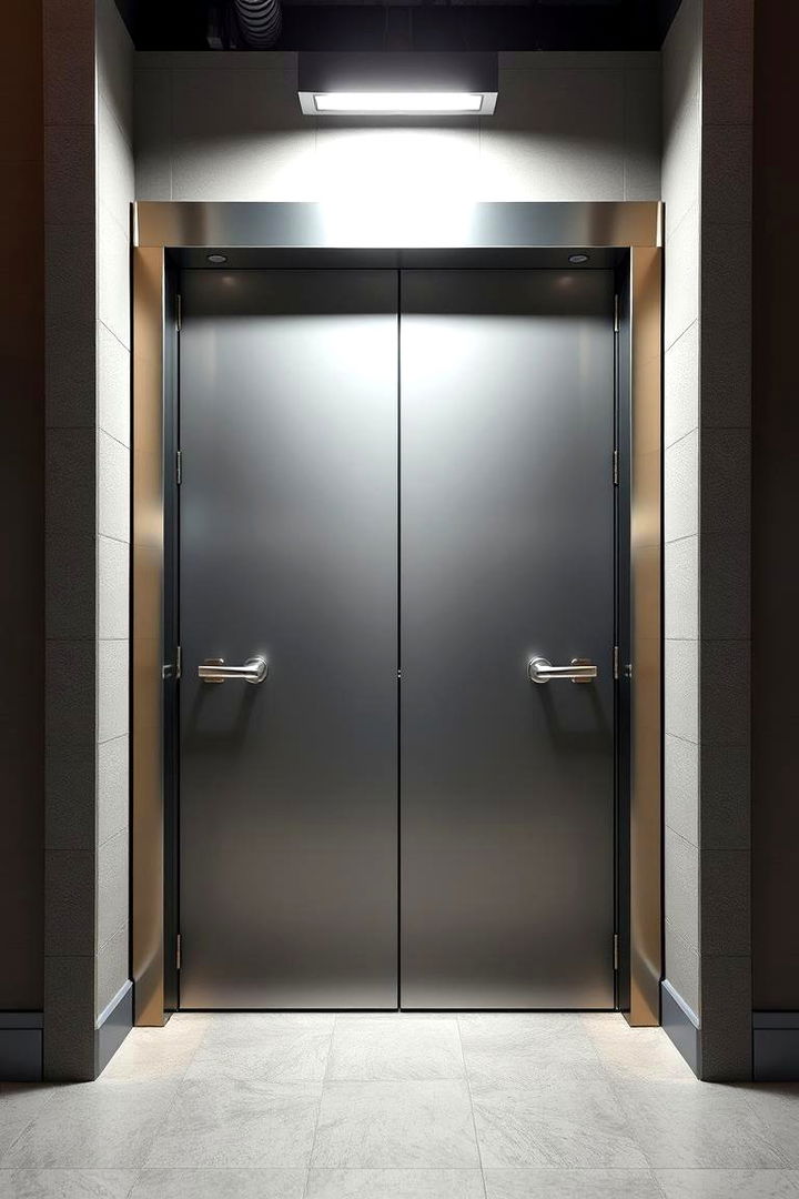 Sleek Metal Frame Door - 22 Pantry Door Ideas