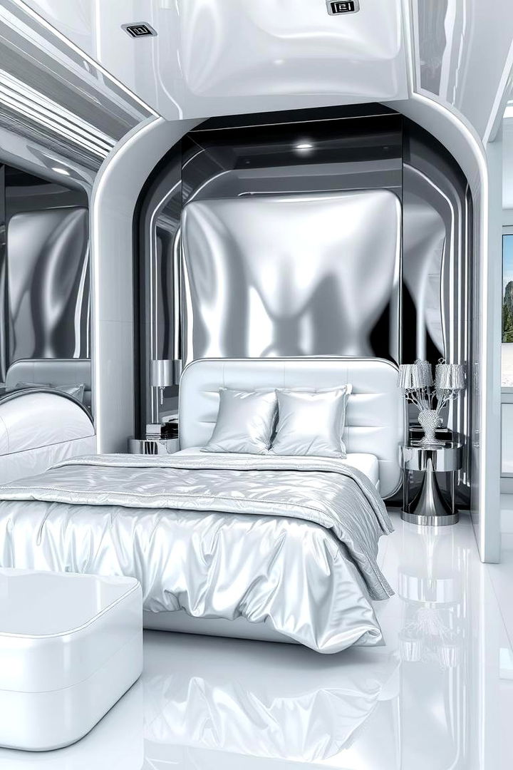 Sleek Metallic Silver for Modern Bedrooms - 22 Monochromatic Color Schemes for Rooms