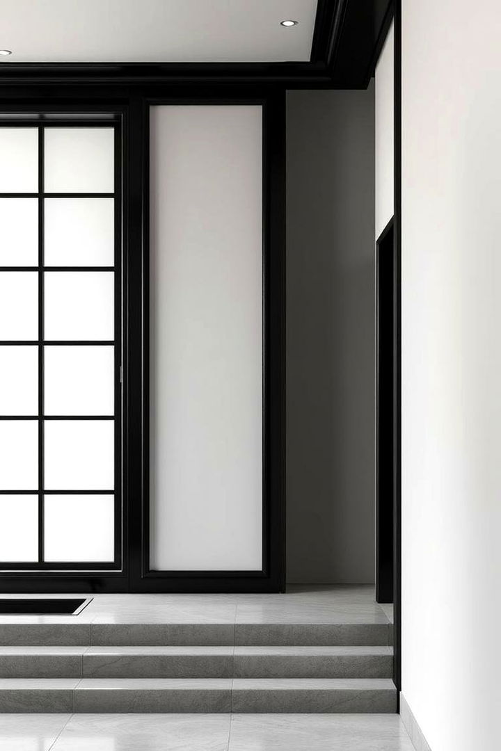 Sleek Minimalism Redefined - 22 Black Trim Interiors