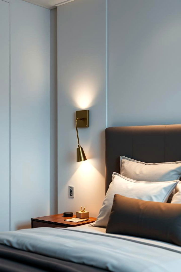 Sleek Minimalism Refined Understated Lighting - 22 Bedroom Wall Sconce Ideas
