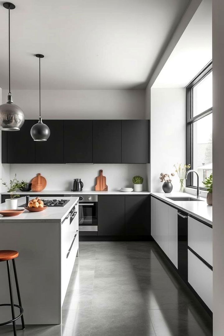 Sleek Minimalist Aesthetics for Modern Simplicity - 22 Industrial Kitchen Ideas