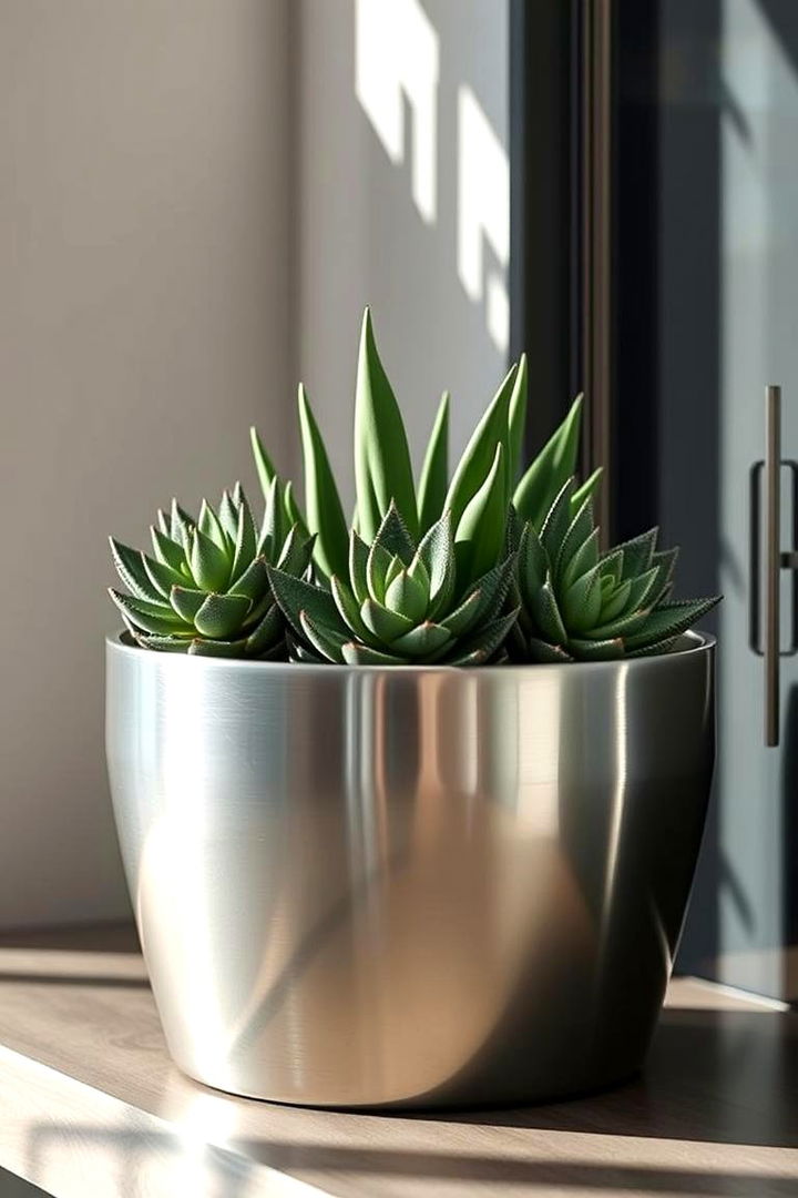 Sleek Minimalist Containers - 22 Outdoor Succulent Container Ideas