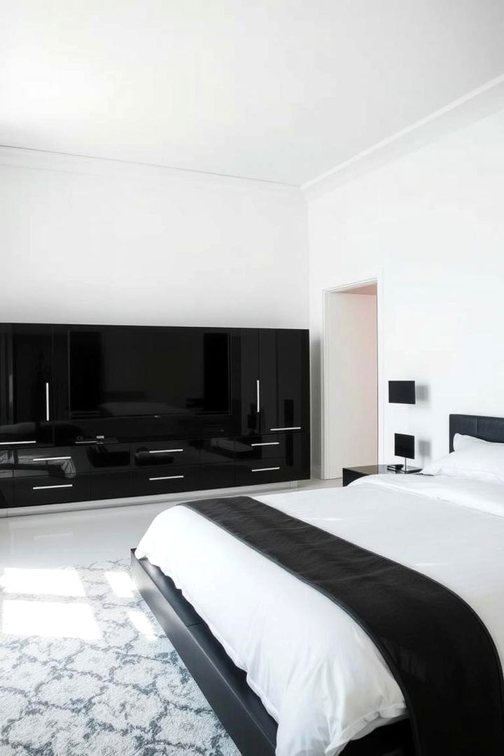 Sleek Minimalist Vibe - 22 Black and Silver Bedroom Ideas