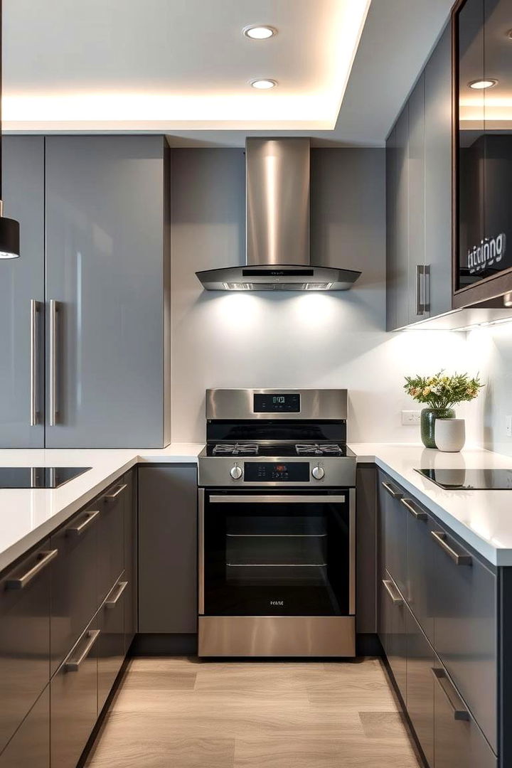 Sleek Modern Fusion - 22 Grey and White Kitchen Designs