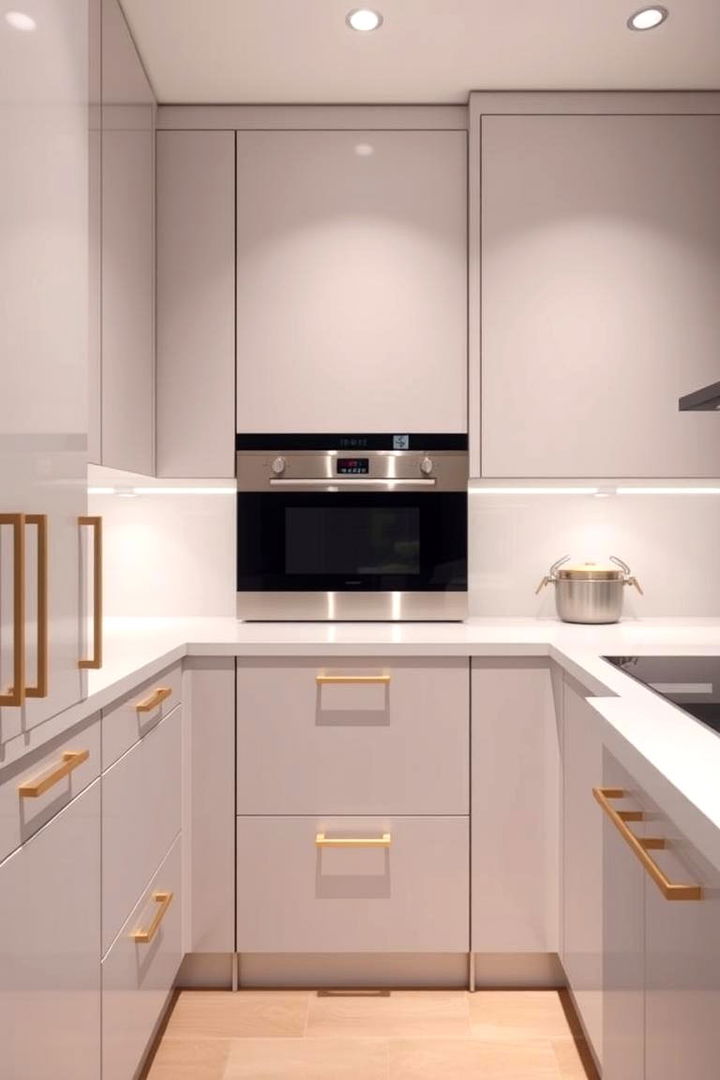 Sleek Modern Handles - 22 Kitchen Corner Ideas