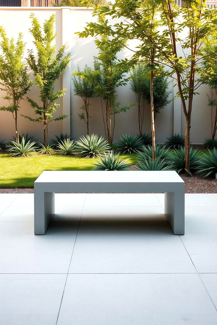 Sleek Modern Minimalist Bench - 22 Garden Bench Ideas