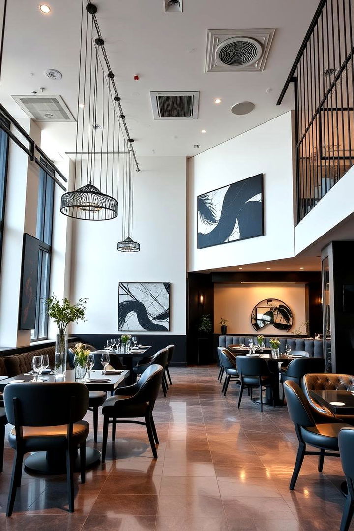 Sleek Modern Venue Accents - 22 Black-Themed Wedding Ideas