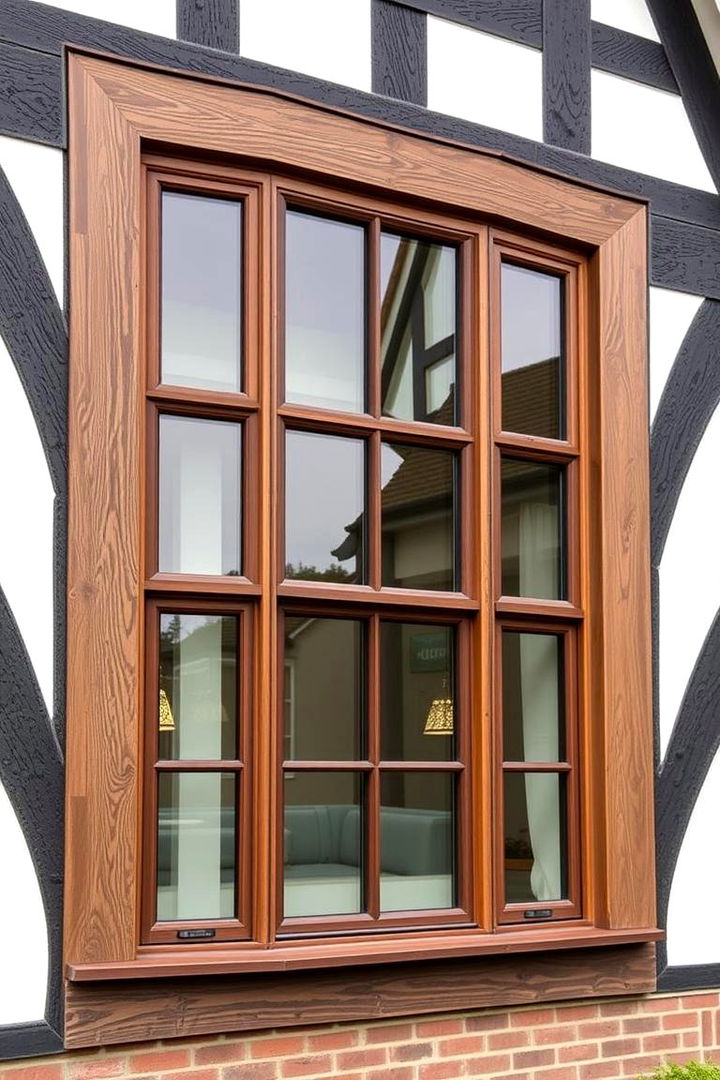 Sleek Modern Windows in Tudor Designs - 22 Modern Tudor Exterior Inspiration