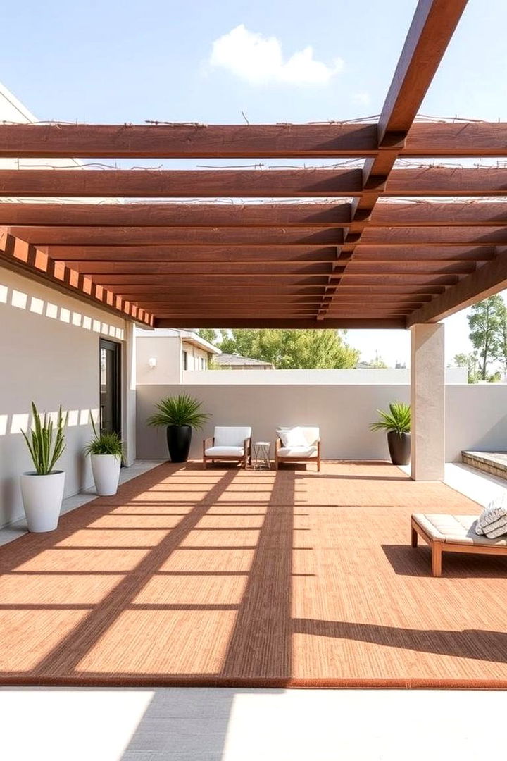 Sleek Outdoor Carpeting - 22 Pergola Flooring Ideas