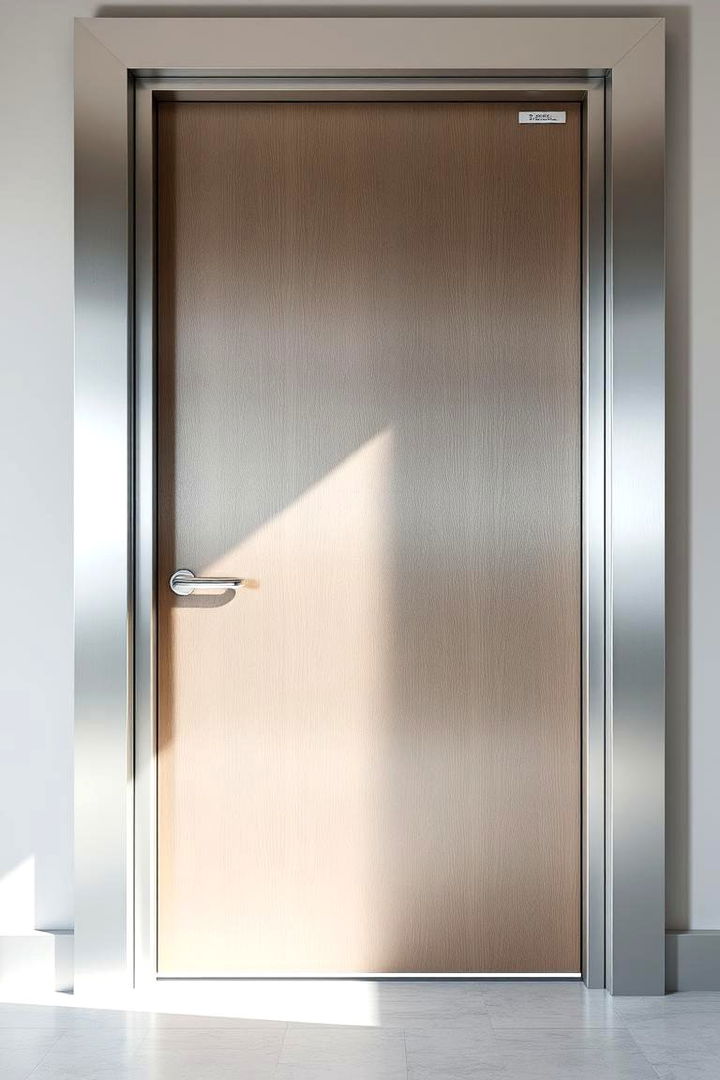 Sleek Silver Modern - 22 Cedar Front Door Colors Ideas