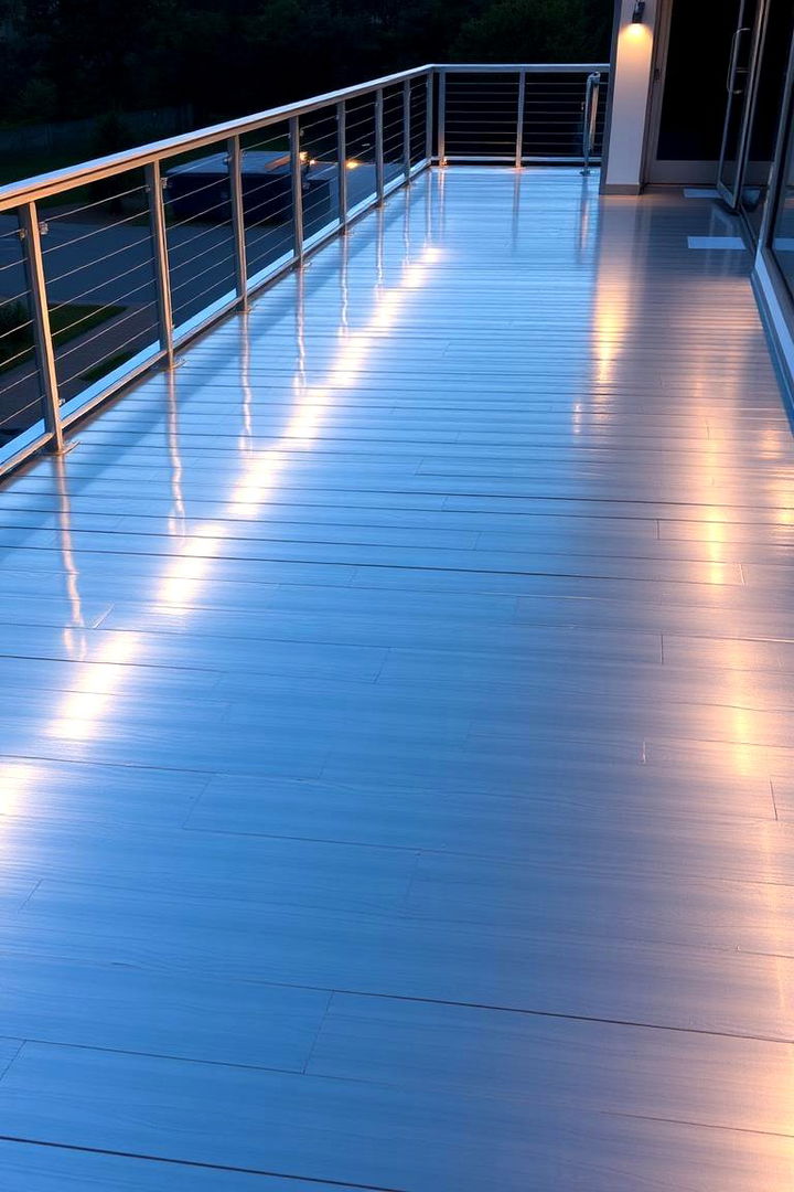 Sleek Silver Shine - 22 Deck Color Ideas