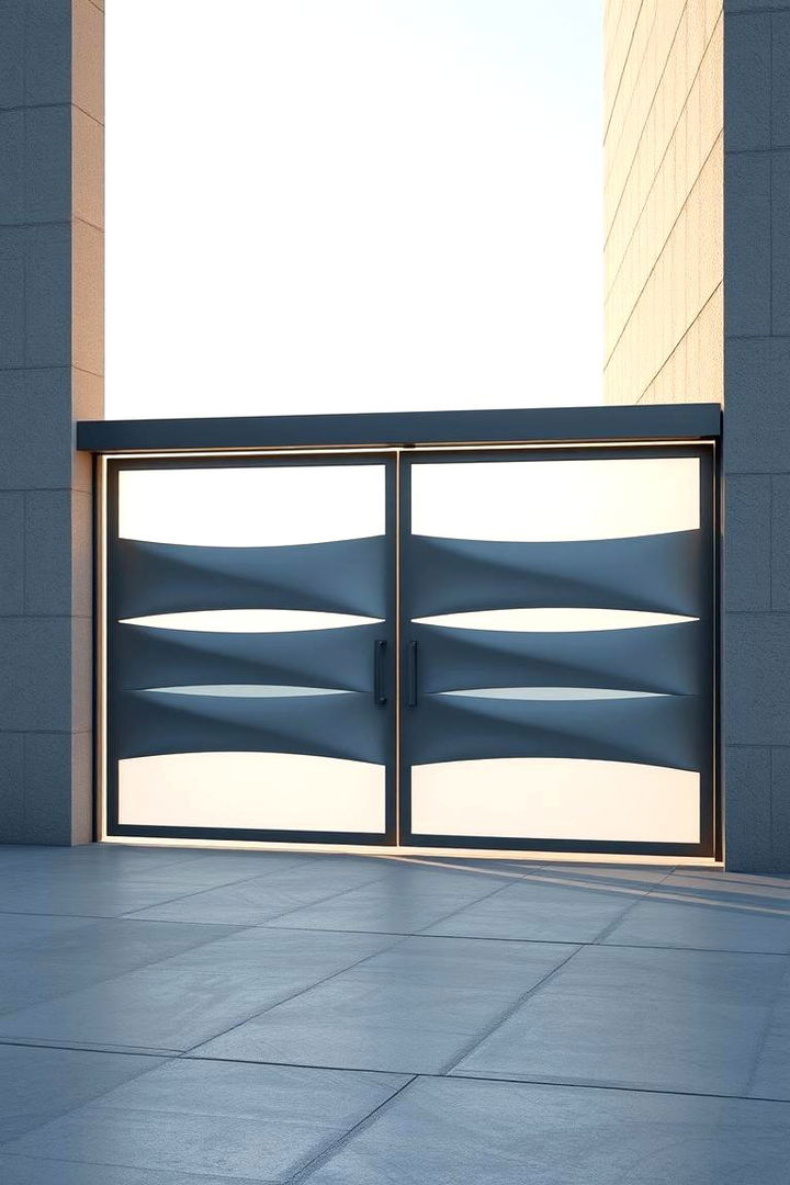 Sleek Sliding Mechanism - 22 Front Door Gate Ideas