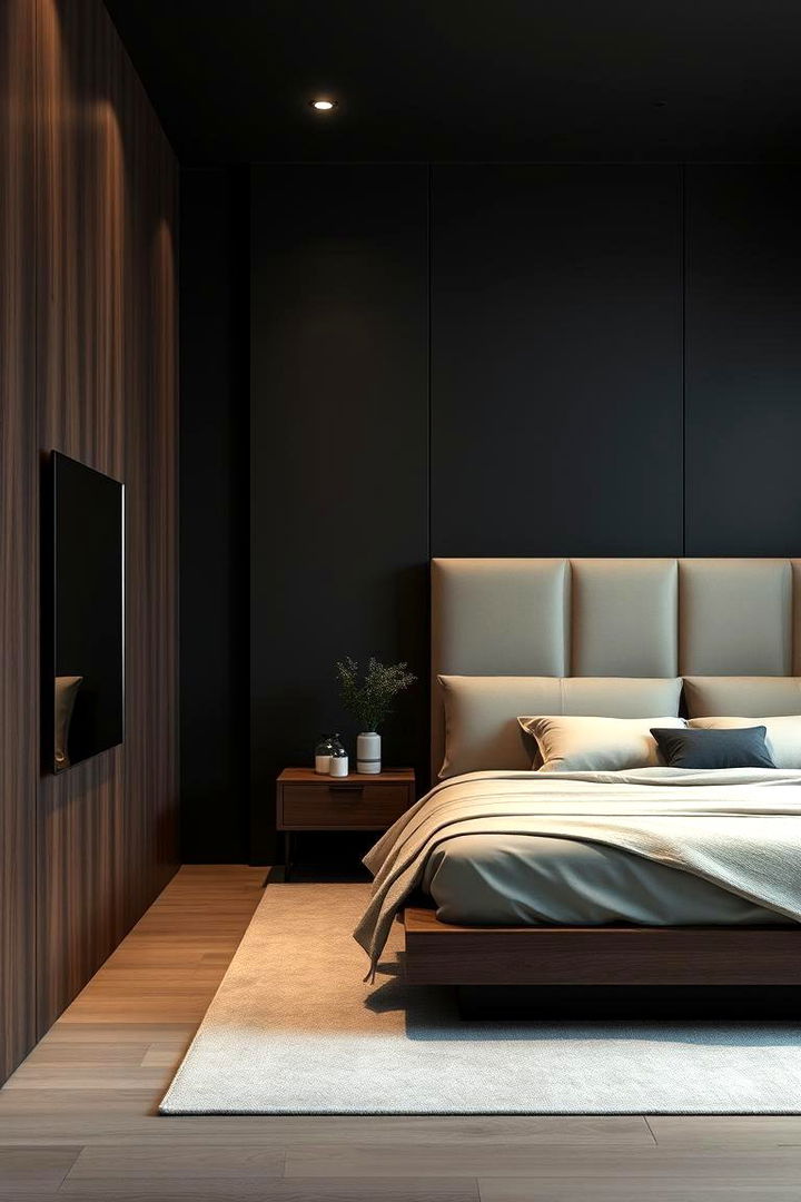 Sleek Sophistication with Refined Details - 22 Black and Brown Bedroom Ideas