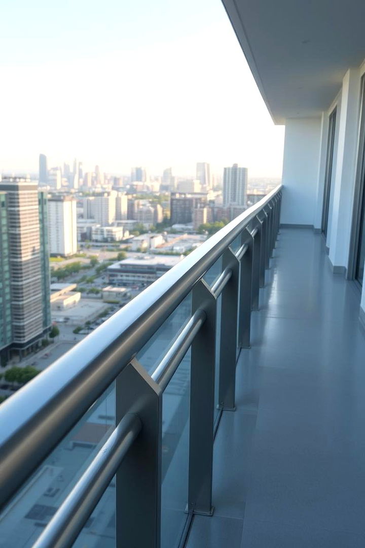 Sleek Stainless Steel - 22 Balcony Railing Design Ideas