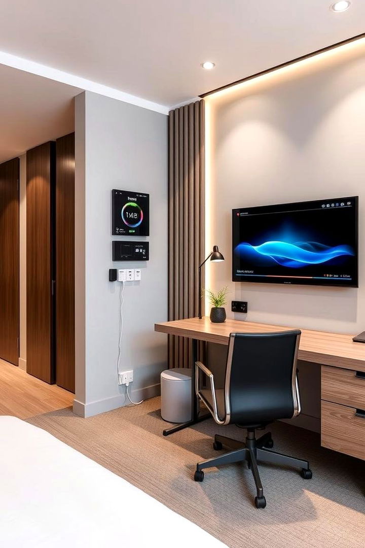 Sleek Tech Integration - 22 Office Guest Room Ideas