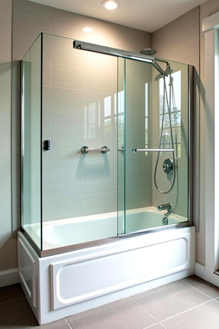 Sleek Tub to Shower Conversions - 22 Small Bathroom Walk-in Shower Ideas