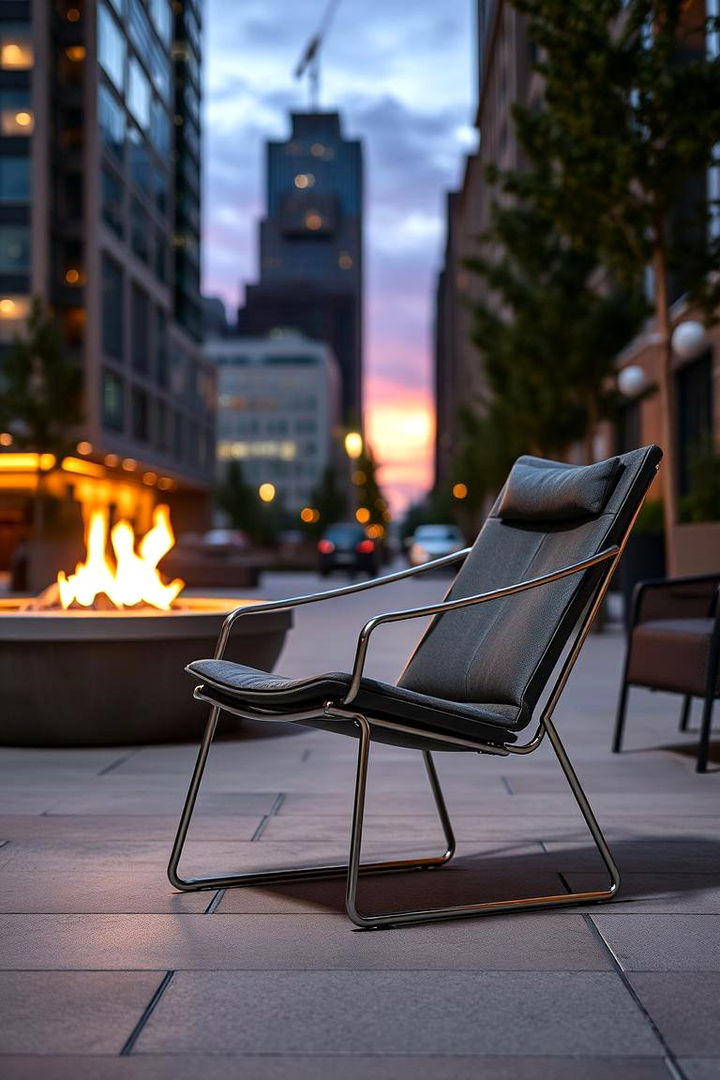 Sleek Urban Design - 22 Fire Pit Chair Ideas