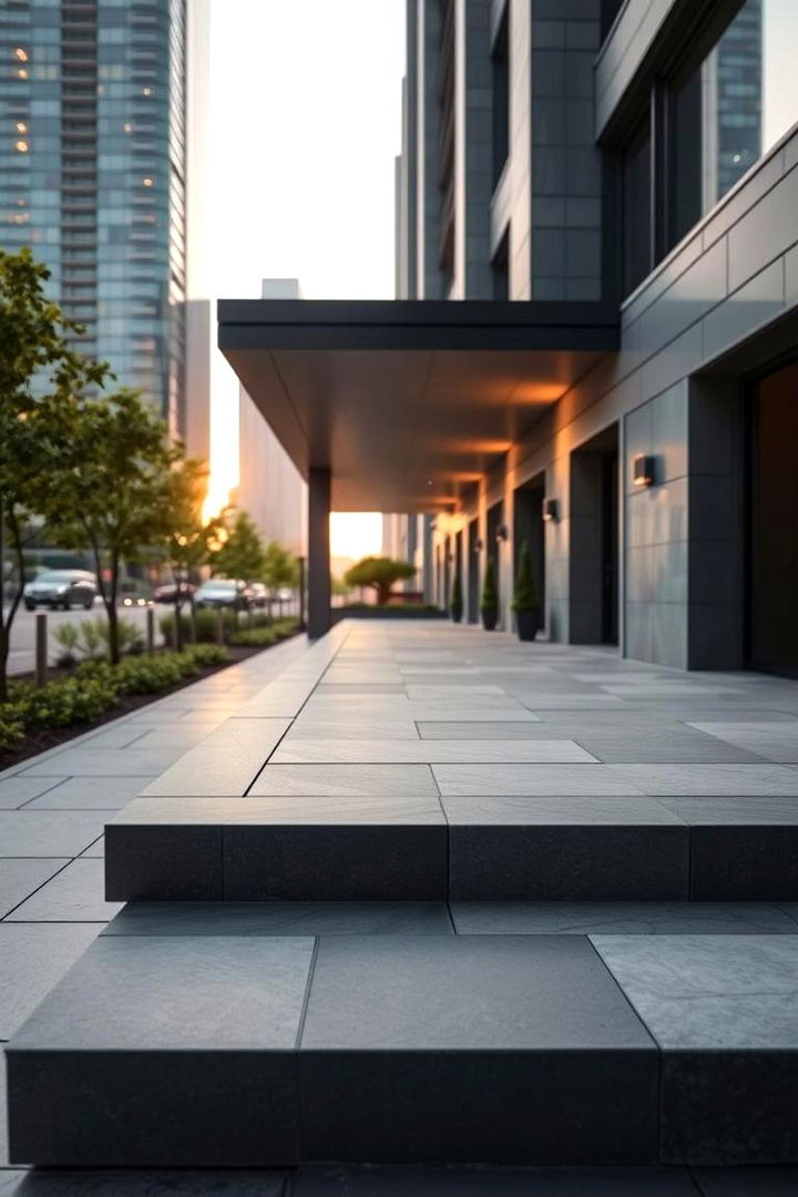 Sleek Urban Stone Aesthetics - 22 Stone Porch Ideas