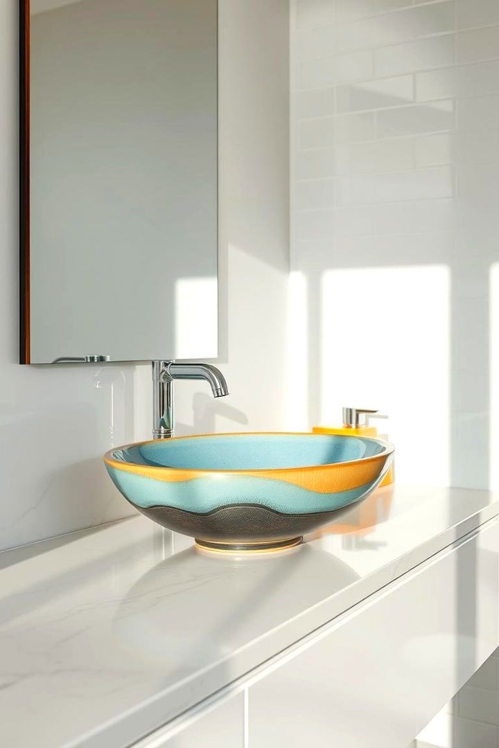 Sleek Vessel Sink Focus - 22 Bathroom Sink Ideas