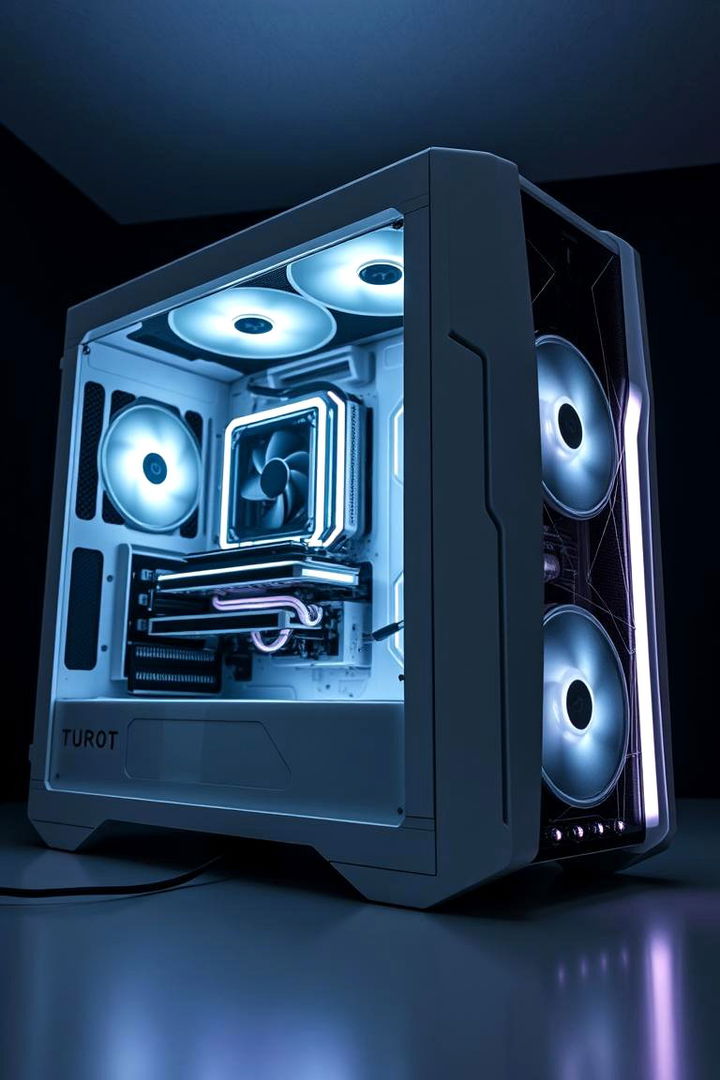 Sleek White Gaming PC Build - 22 All White Gaming Setup Ideas