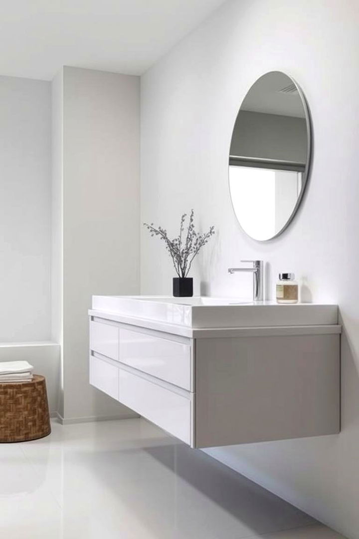Sleek and Streamlined Floating Vanity Style - 22 Floating Vanity Bathroom Ideas