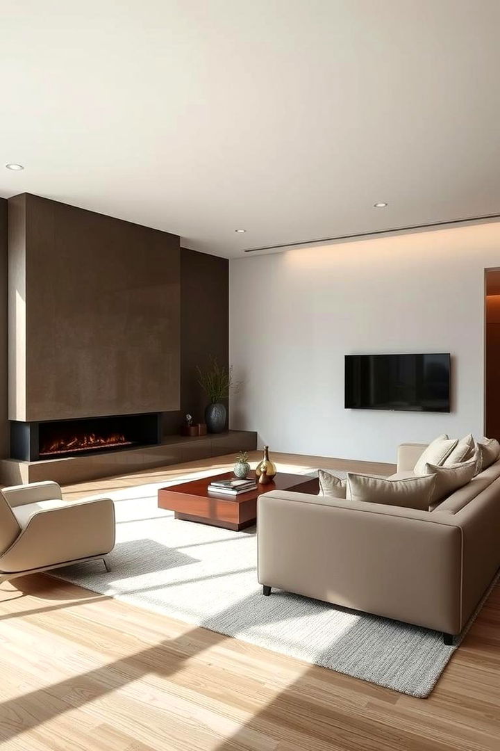 Sleek and Streamlined Style - 22 Living Room Ideas With Sectionals and Fireplace