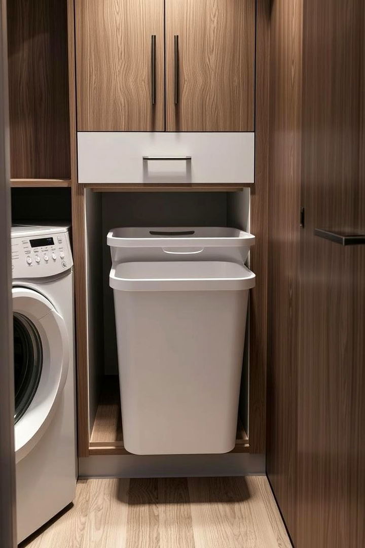 Slide Out Laundry Hampers - 22 Stackable Laundry Room Ideas