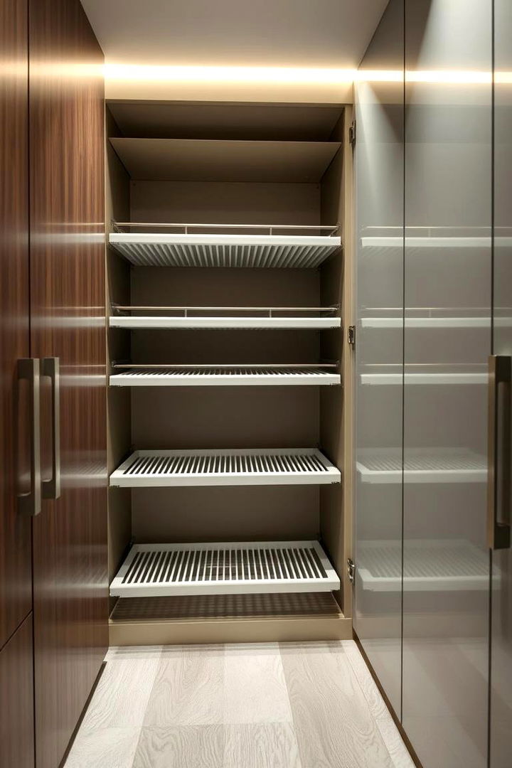 Slide Out Storage Racks - 22 Hallway Storage Ideas
