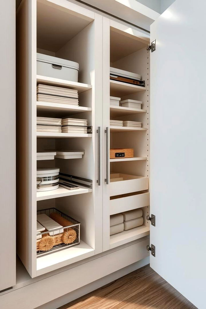 Sliding Cabinet Organizers - 22 cabinet storage ideas