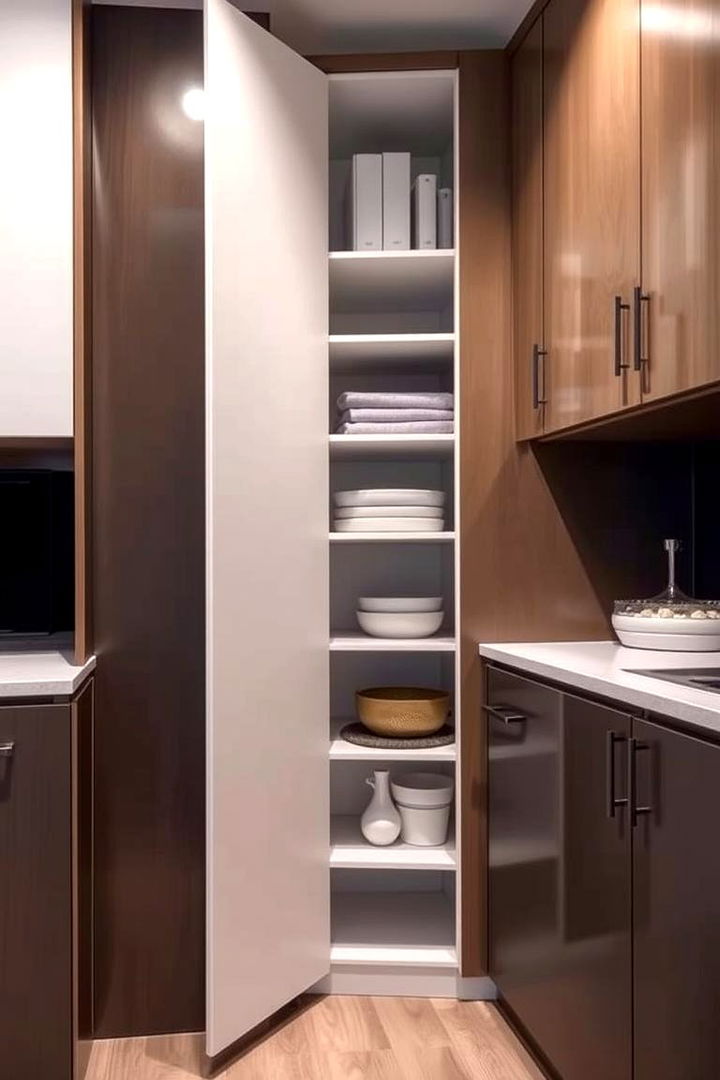 Sliding Corner Mechanisms - 22 Corner Cabinet Ideas