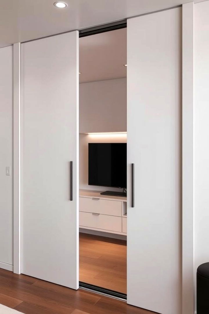 Sliding Doors for Flexible Decor - 22 Small Living Room Ideas With Tv