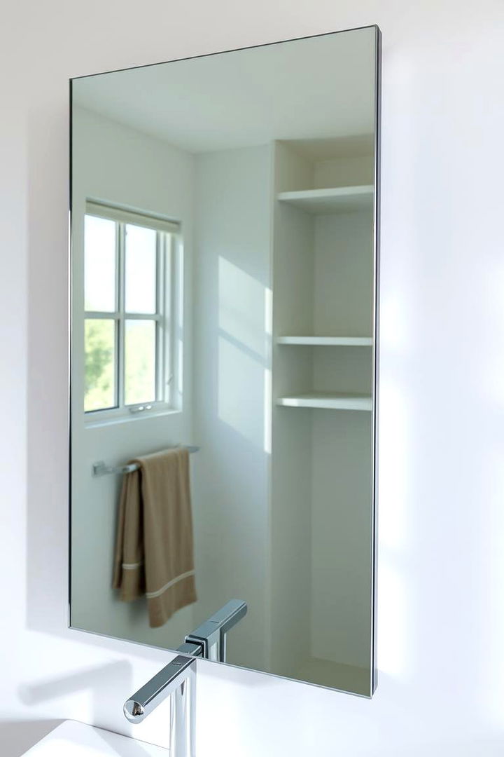 Sliding Mirror Cabinets for Efficiency - 22 Bathroom Closet Ideas