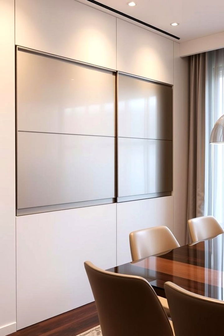 Sliding Panel Storage - 22 Dining Room Storage Ideas