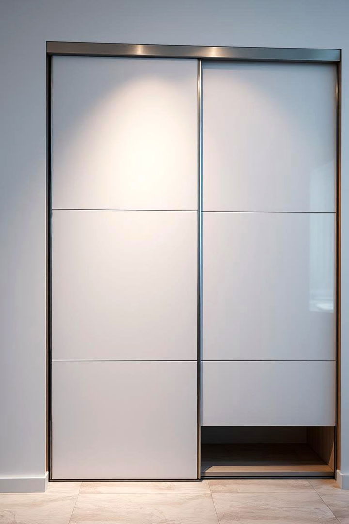 Sliding Panels for Secluded Storage - 22 Wall Storage Ideas